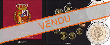 Coffret série monnaies euro Espagne 2018 BU - 50 ans de S. M. FELIPE VI