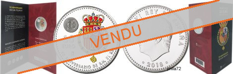 Commémorative 30 euros Argent Espagne 2018 BU - 50ème anniversaire Roi Felipe VI 