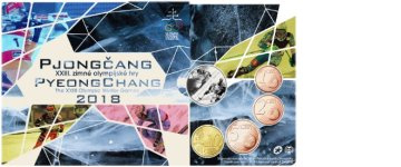 Coffret série monnaies euro Slovaquie 2018 BU - JO Winter Games Pyeong Chang 