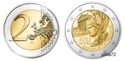  Commémorative 2 euros Autriche 2018 UNC - 100ème anniversaire de la république Autrichienne 1918 - 2018