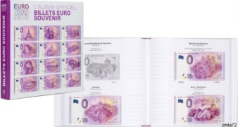 Album pré-imprimé pour billets touristique Euro Souvenir 2015 - tome I