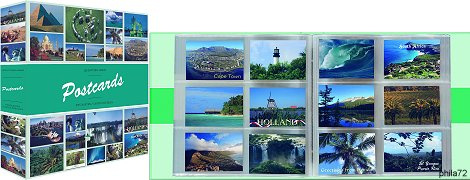 Album POSTCARDS pour 600 cartes postales modernes 