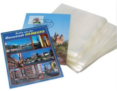 Etuis individuels pour cartes postales modernes 153 x 108 mm - paquet de 100 