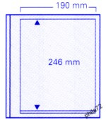 Feuilles neutres SPÉCIAL-DUAL 1 bande de 246 x 190 mm - paquet de 5 feuilles