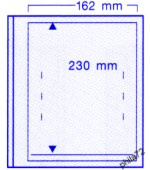 Feuilles neutres SPÉCIAL-DUAL 1 bande de 162 x 230 mm - paquet de 5 feuilles