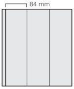 Feuilles transparente GARANT 3 bandes verticales de 84 x 297 mm - paquet de 5 feuilles