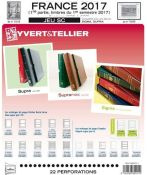 Feuilles préimprimées YVERT & TELLIER SC France 1er semestre 2017 avec pochettes 
