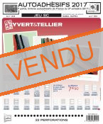 Feuilles préimprimées YVERT & TELLIER SC France Autoadhésifs 2ème semestre 2017 avec pochettes