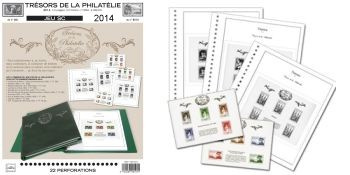 Feuilles préimprimées YVERT & TELLIER SC France Trésors de la Philatélie 2014 avec pochettes