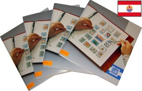 Feuilles préimprimées Safe-dual Polynésie française 2012 à 2021 avec pochettes recto verso 