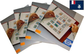 Feuilles préimprimées Safe-dual TAAF 2004 à 2011 avec pochettes recto verso 