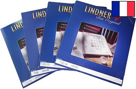 Feuilles préimprimées LINDNER-T France 1977 à 1983 avec pochettes recto verso