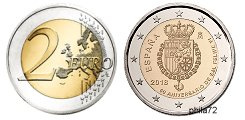 Commémorative 2 euros Espagne 2018 UNC - Felipe VI