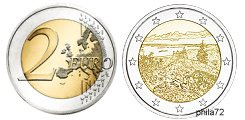 Commémorative 2 euros Finlande 2018 UNC - paysages nationaux de la Finlande