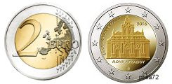 Commémorative 2 euros Grèce 2016 UNC - Monastère Arkadi