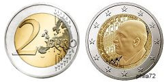 Commémorative 2 euros Grèce 2016 UNC - Dimitri Mitropoulos