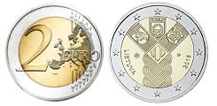 Commémorative 2 euros Lituanie 2018 UNC - 100 ans des états Baltes