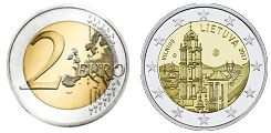 Commémorative 2 euros Lituanie 2017 UNC - Vilnus