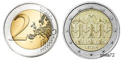 Commémorative 2 euros Lituanie 2018 UNC - Fête de la chanson et de la danse