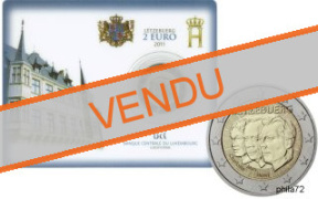 Commémorative 2 euros Luxembourg 2011 BU Coincard - Lieutenant-représentant