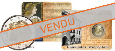 Commémorative 2 euros Slovaquie 2017 BU Coindcard - université Istropolitana