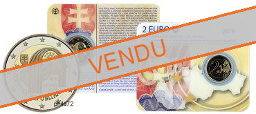 Commémorative 2 euros Slovaquie 2018 BU Coincard - 25 ans république de Slovaquie