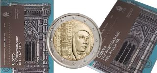 Commémorative 2 euros Saint-Marin 2017 BU  - Giotto