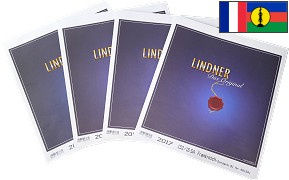 Feuilles préimprimées LINDNER-T Nouvelle Calédonie 2012 avec pochettes recto verso