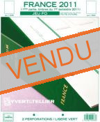 Feuilles préimprimées YVERT & TELLIER FO France 1er semestre 2011 sans pochettes