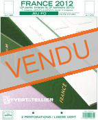 Feuilles préimprimées YVERT & TELLIER FO France 2eme semestre 2012 sans pochettes