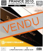 Feuilles préimprimées YVERT & TELLIER FS France 1er semestre 2010 sans pochettes
