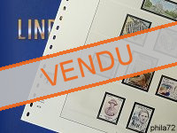 Feuilles préimprimées LINDNER-T France 2017 avec pochettes recto verso