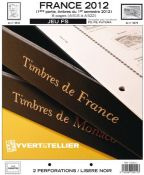 Feuilles préimprimées YVERT & TELLIER FS France 1er semestre 2012 sans pochettes