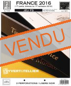 Feuilles préimprimées YVERT & TELLIER FS France 1er semestre 2016 sans pochette 