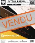 Feuilles préimprimées YVERT & TELLIER FS France Autoadhésifs 1er semestre 2011 sans pochettes 