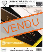 Feuilles préimprimées YVERT & TELLIER FS France Autoadhésifs 1er semestre 2012 sans pochettes