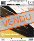 Feuilles préimprimées YVERT & TELLIER FS France Autoadhésifs 2eme semestre 2012 sans pochettes