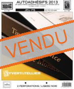 Feuilles préimprimées YVERT & TELLIER FS France Autoadhésifs 2eme semestre 2013 sans pochettes