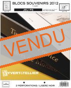 Feuilles préimprimées YVERT & TELLIER FS France blocs souvenirs 2012 sans pochettes