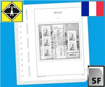 Feuille préimprimée SF France mini-feuillet 2014 année du Cheval avec pochettes