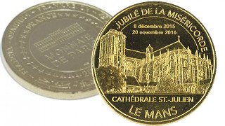 Médaille souvenir de la Monnaie de Paris - Cathédrale Saint-Julien 2016