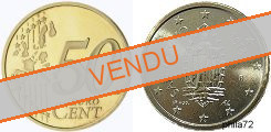Pièce officielle de 50 cents Saint-Marin annee 2020 UNC - Détail du portrait de Saint-Marin