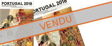 Coffret série monnaies euro Portugal 2018 en plaquette FDC