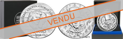 Commémorative 10 euros Argent George Sand 2018 Belle Epreuve - Monnaie de Paris