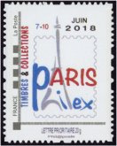 IDT Paris-Philex 2018 tirage autoadhésif - TVP 20g - lettre prioritaire provenant du collector