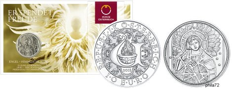 Commémorative 10 euros Argent Autriche 2018 Brillant Universel - L'archange Uriel