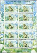 Mini-feuillet de 10 timbres poste aérienne 2013 - Adolphe Pégoud multicolore avec marge illustrée