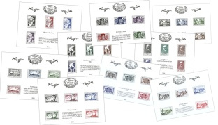Trésors de la Philatélie 2016 - lot de 10 blocs de 5 timbres