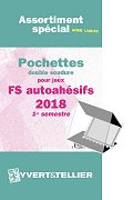 Assortiment de  9 Pochettes Yvert et Tellier double soudures fond noir pour timbres autoadhésifs 2018 - 1er Semestre