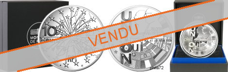 Commémorative 10 euros Argent Traité de Maastricht 2018 Belle Épreuve - Monnaie de Paris